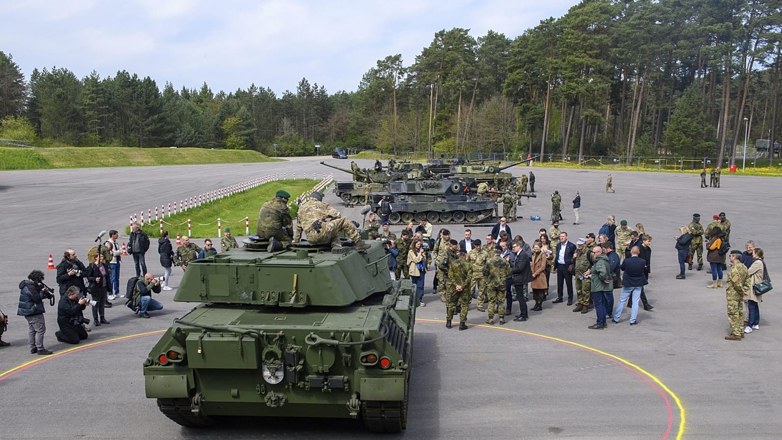 A Bundeswehr klietzi bázisa, ahol ukrán katonákat is kiképeznek