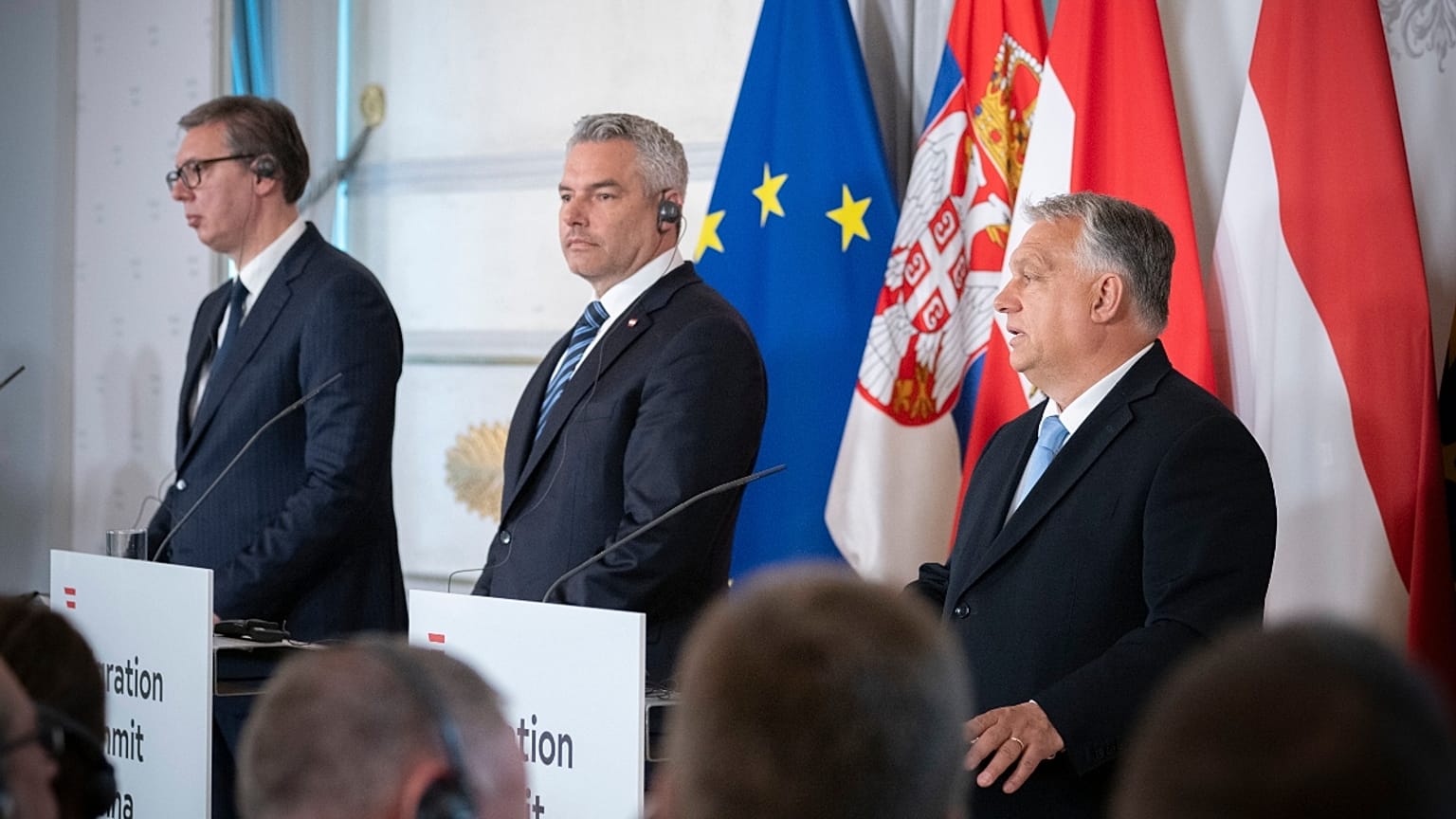 Hármas csúcstalálkozó volt Bécsben