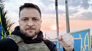 تصویری از ویدئوی ولودیمیر زلنسکی در جزیره مار