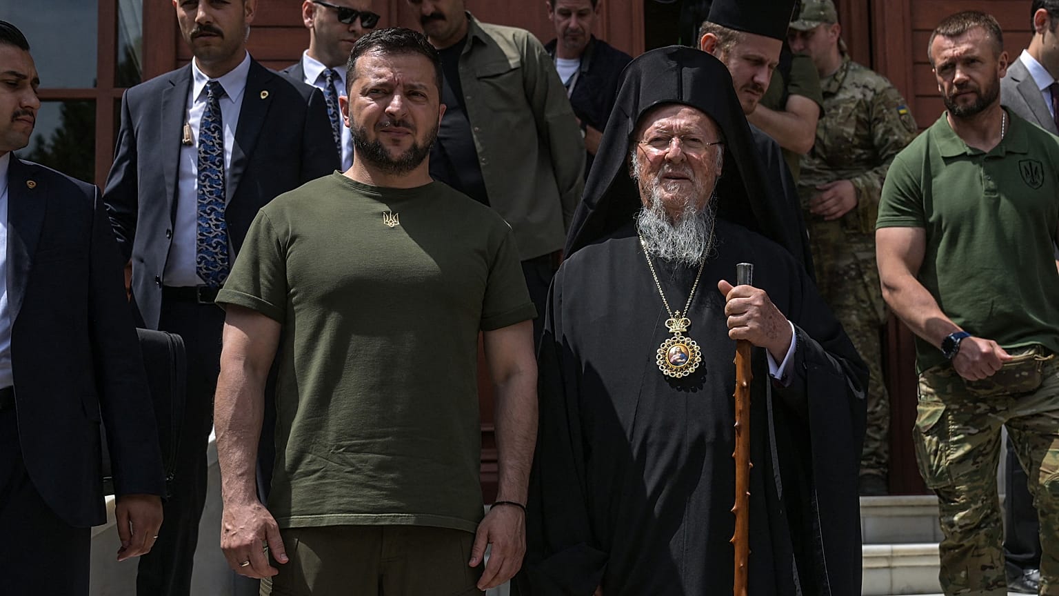 فولوديمير زيلينسكي وبطريرك إسطنبول