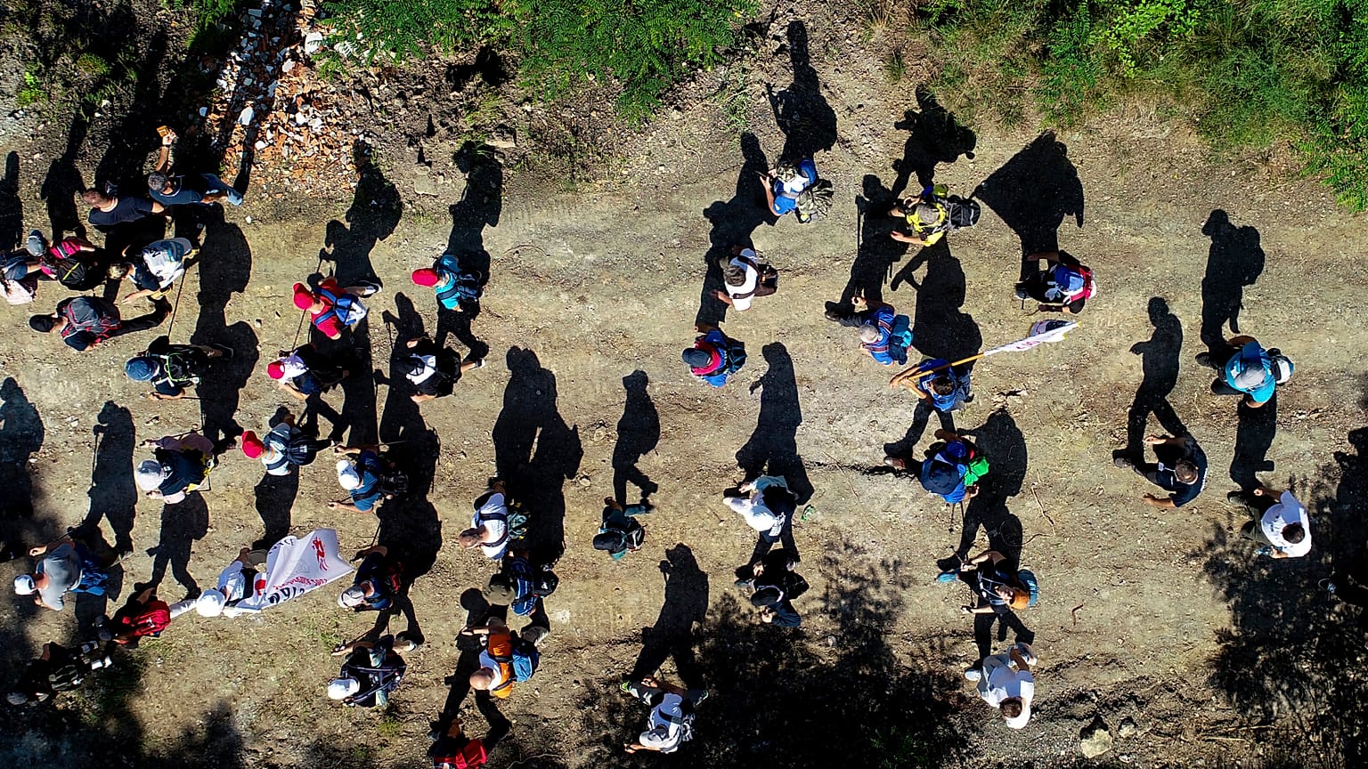 The "March of Peace" to remember the 1995 Srebrenica massacre proceeds through Nezuk, Bosnia