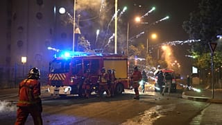 "Протестные" фейерверки, Нантер, 29 июня 2023 года.