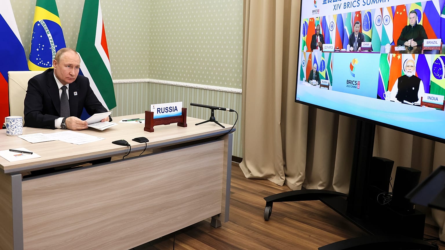 Ο Βλαντίμιρ Πούτιν σε ψηφιακή σύνοδο των BRICS (φωτογραφία αρχείου)