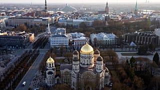 No Biennal this year - a view from above of Riga