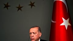 Le président turc lors de la visite de son homologue ukrainien à Ankara, le 8 juillet 2023