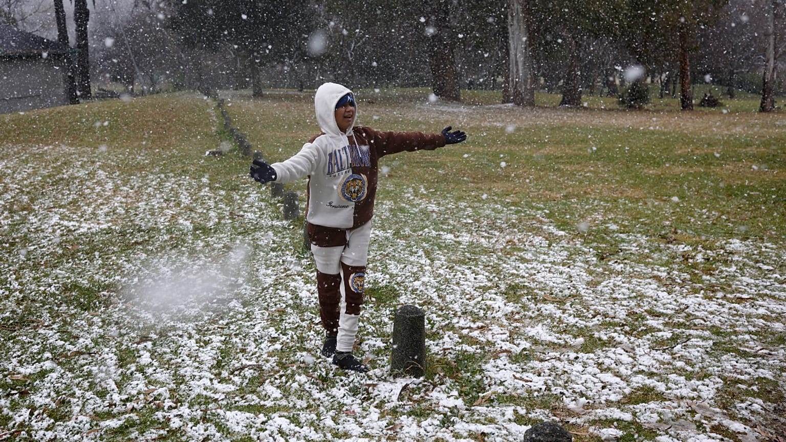 Joanesburgo surpreendida pela neve
