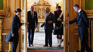 US President Joe Biden and Britain's King Charles III