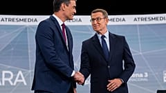 Ministerpräsident Pedro Sánchez und der konservative Politiker Alberto Nuñez Feijóo