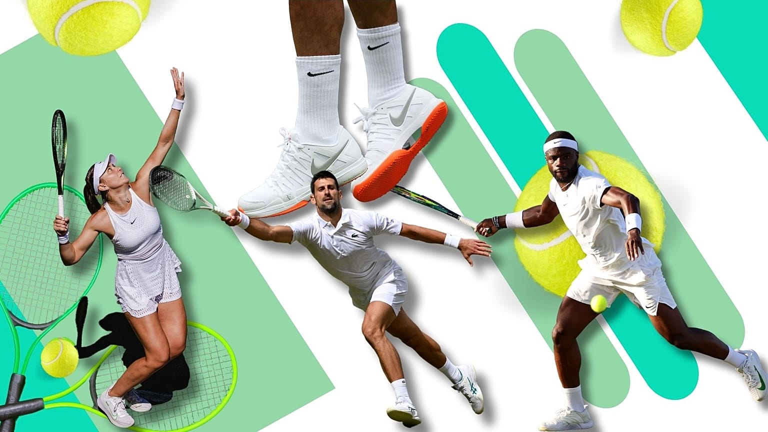 What do Badosa, Djokovic, Tiafoe - and Federer's controversial orange-soled trainers have in common? They're all icons of modern Wimbledon style