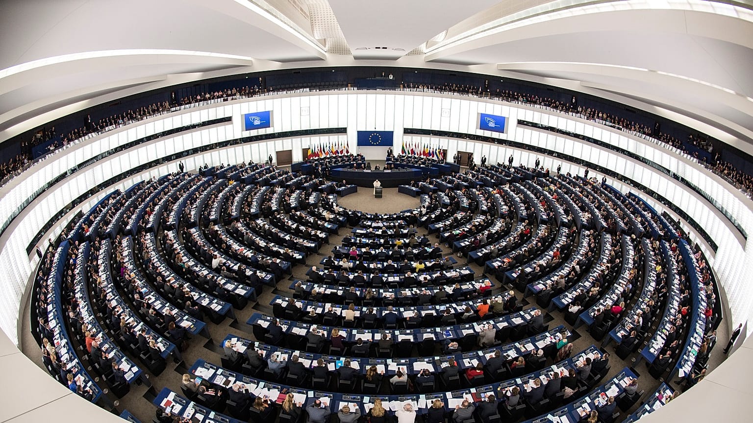 Az Európai Parlament ülésterme 