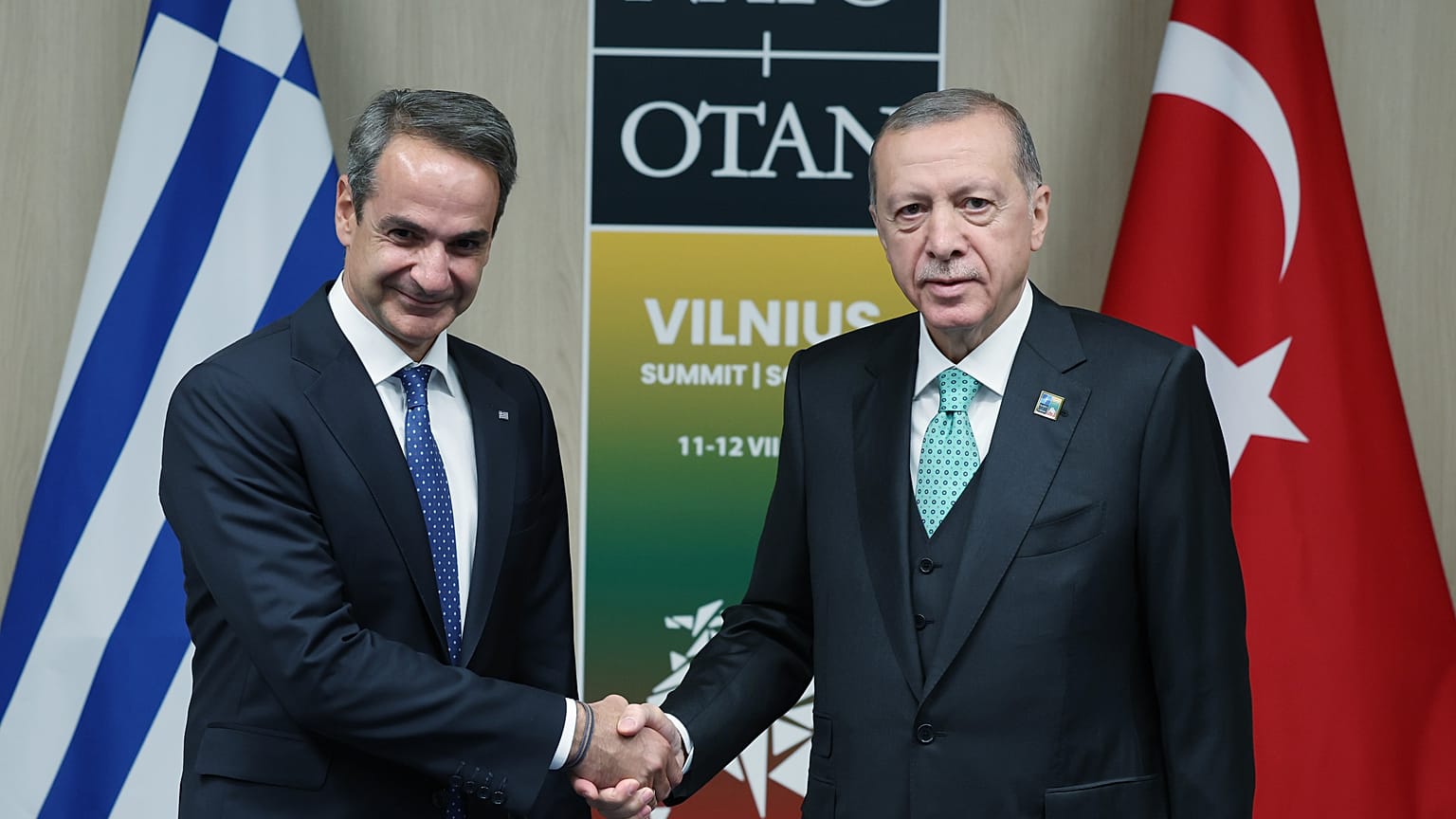 Yunanistan Başbakanı Miçotakis ve Cumhurbaşkanı Erdoğan 