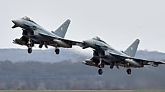Alman Hava Kuvvetleri'ne ait Eurofighter savaş uçakları (arşiv) 