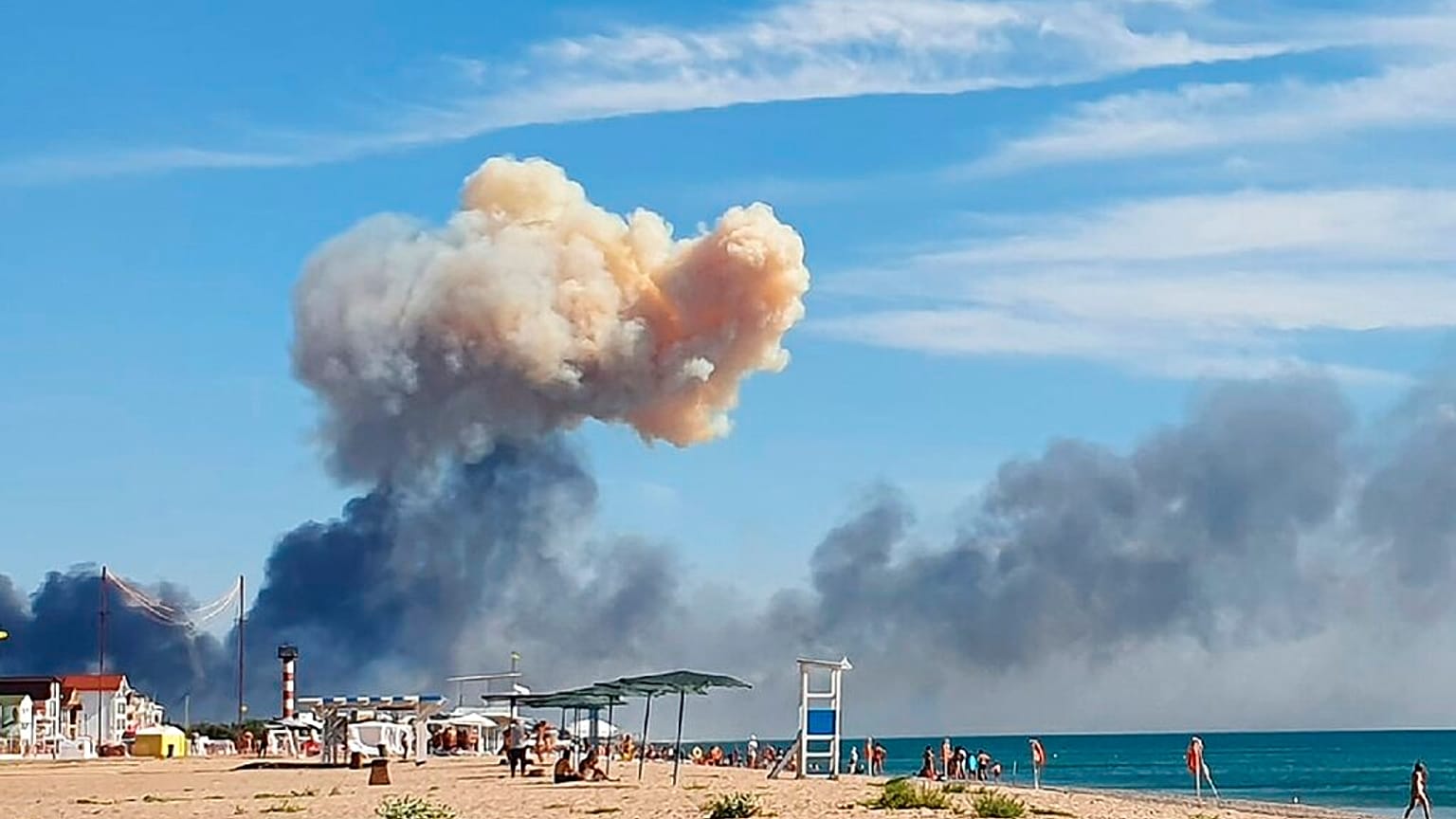 Drohnen-Attacke auf der Krim im August 2022