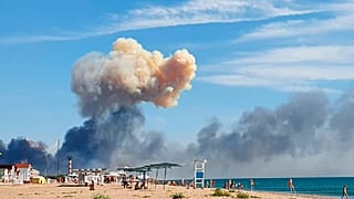 Drohnen-Attacke auf der Krim im August 2022