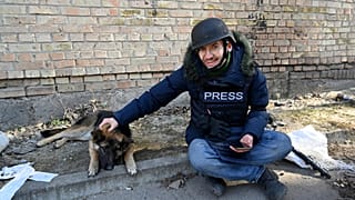 Арман Сольдин в Ирпене, март 2022 года.