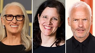From left to right: Jane Campion, Laura Poitras and Martin McDonagh join Damien Chazelle on the jury of the 80th Venice Film Festival 