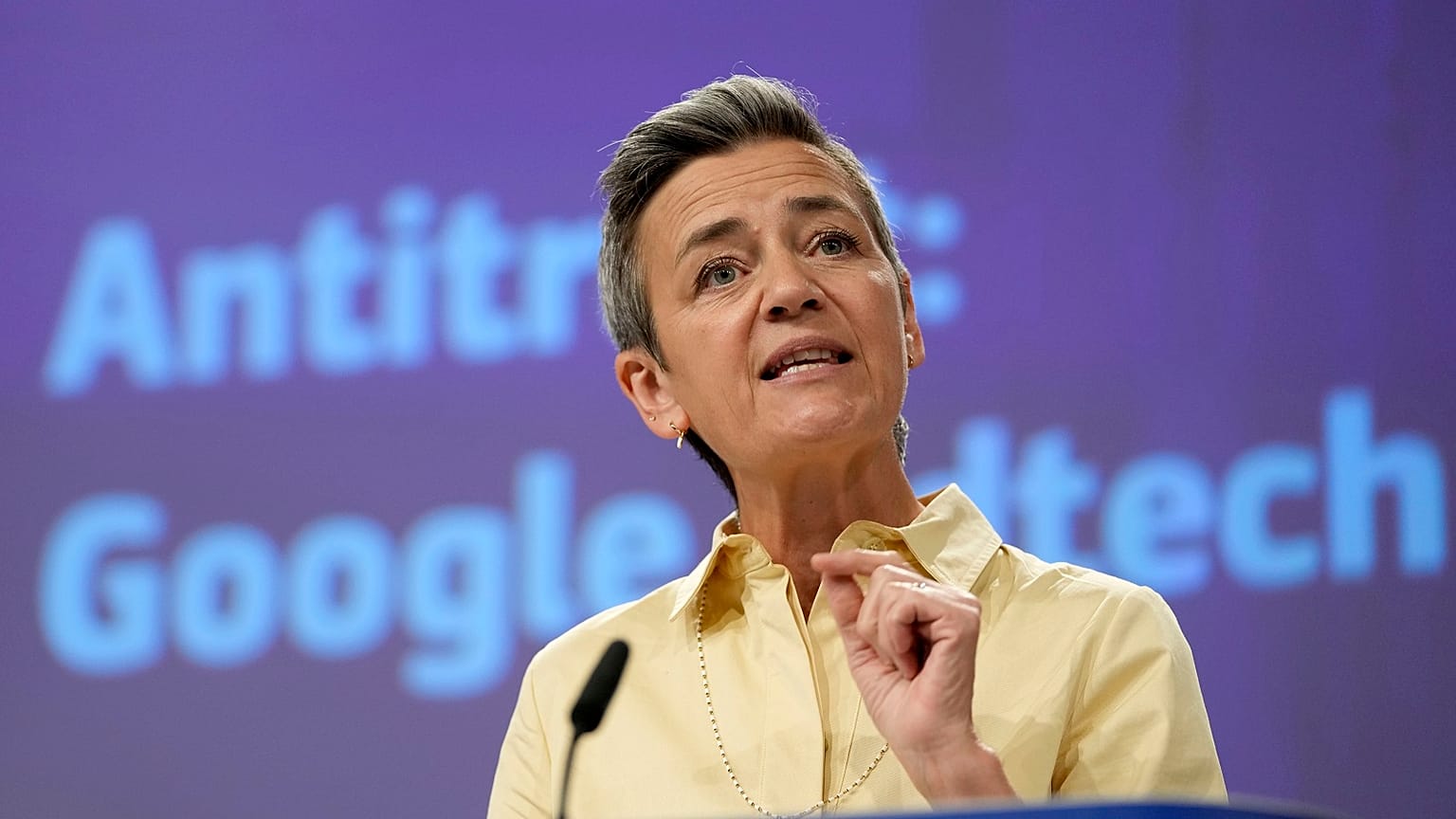 Il Commissario europeo per la concorrenza Margrethe Vestager