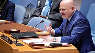 Karim Khan, Fiscal de la Corte Penal Internacional, interviene en una reunión del Consejo de Seguridad sobre la situación en Sudán, el jueves 13 de julio de 2023 en la sede de las Naciones Unidas.