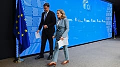 European Commission Vice-President Valdis Dombrovskis and Spain's Economy Minister Nadia Calviño briefed the press after Friday's meeting in Brussels.