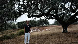 Francisco Alves on his farm in Alentejo, Portugal