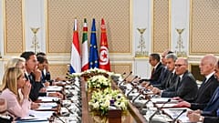 Επίσκεψη Μελόνι, Φον ντερ Λάιε, Ρούτε στην Τυνησία