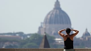 In Rom flimmerte die Luft am Wochenende vor Hitze. Dieses Foto wurde bereits am 14. Juli aufgenommen.