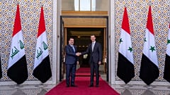 الرئيس السوري بشار الأسد يستقبل رئيس الوزراء العراقي محمد شياع السوداني في دمشق 16/07/2023