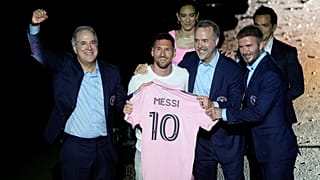  ليونيل ميسي خلال احتفال من قبل إنتر ميامي في فورت لودرديل، فلوريدا