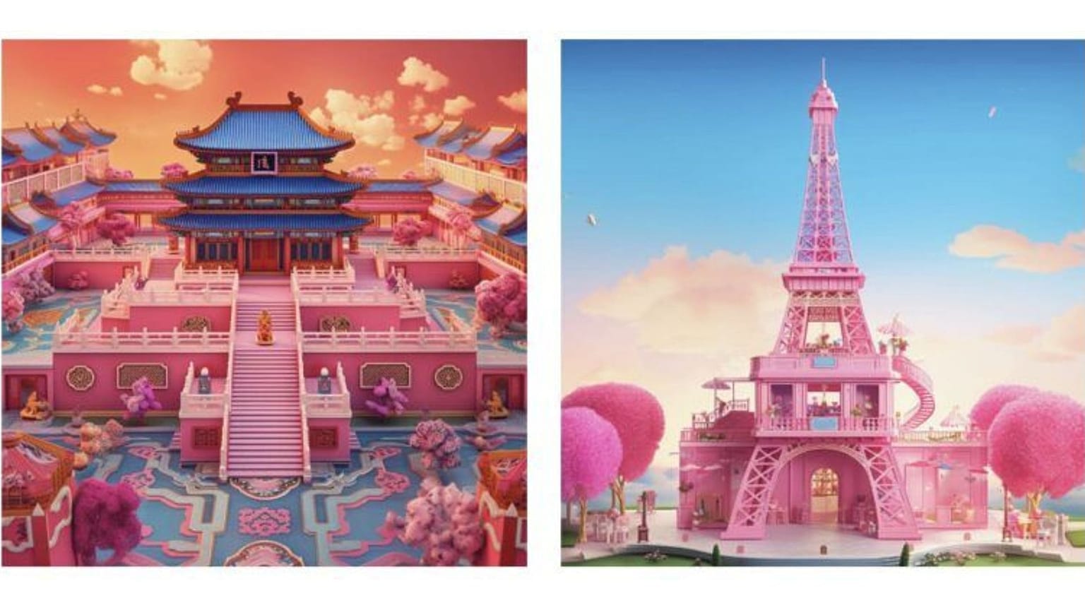 If you want to know how some other landmarks around the world would look through the eyes of Barbie, marketing agency Jellyfish have the answer. 