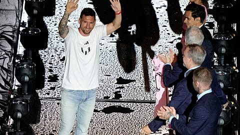 Lionel Messi bei der Vorstellung in Fort Lauderdale