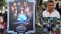 The feature movie Haunted Mansion made its premiere without actors and actresses because of the strike in Hollywood.