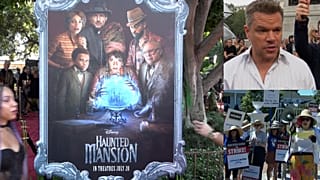 The feature movie Haunted Mansion made its premiere without actors and actresses because of the strike in Hollywood.