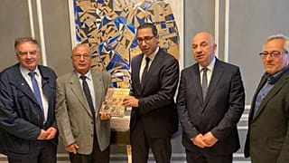 Ο Κύπριος ΥΠΕΞ με τον Δρ. Βασίλη Μαύρο και στελέχη του Συνδέσμου Αμμοχώστου