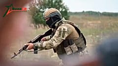 Wagner-Kämpfer, angeblich in Tsel in Belarus 