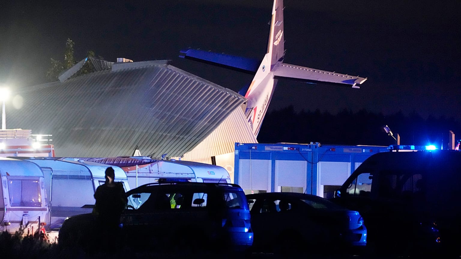 A Cessna kisrepülőgép a becsapódás után