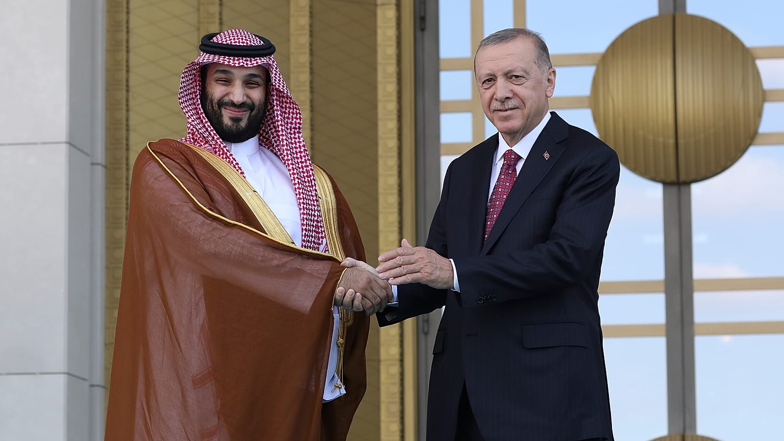 ولي العهد السعودي الأمير محمد بن سلمان والرئيس التركي رجب طيب إردوغان