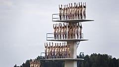 L'installation de Spencer Tunick a été réalisée dans les environs de la ville de Kuopio.