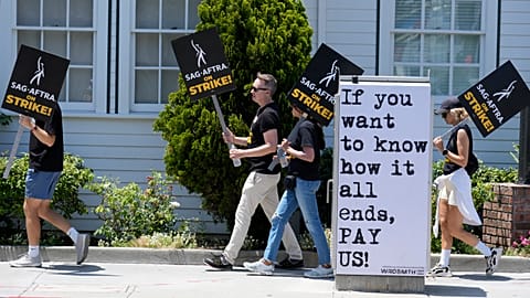 Hollywood on strike 