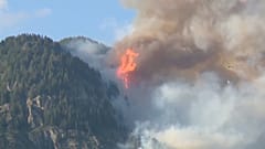Einer der Brände im Oberwallis