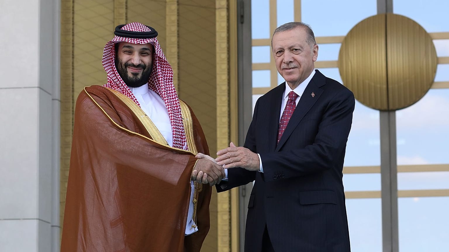  رجب طیب اردوغان و محمد بن سلمان