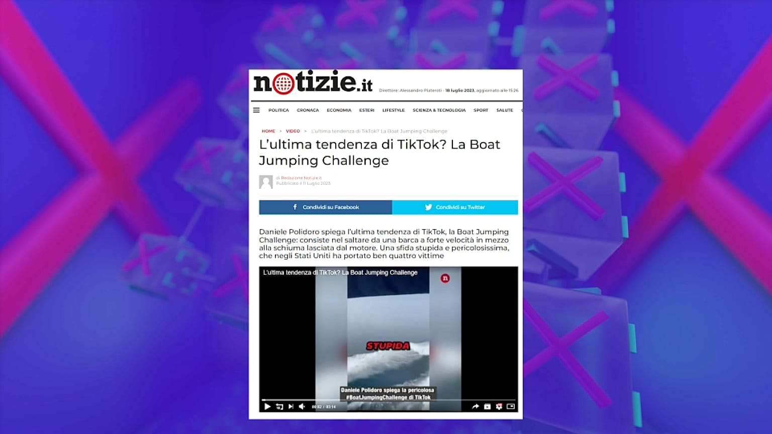 Le faux défi Tik Tok a été repris par de nombreux médias dans le monde.