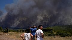Verzweifelte Menschen in Pournari bei Athen