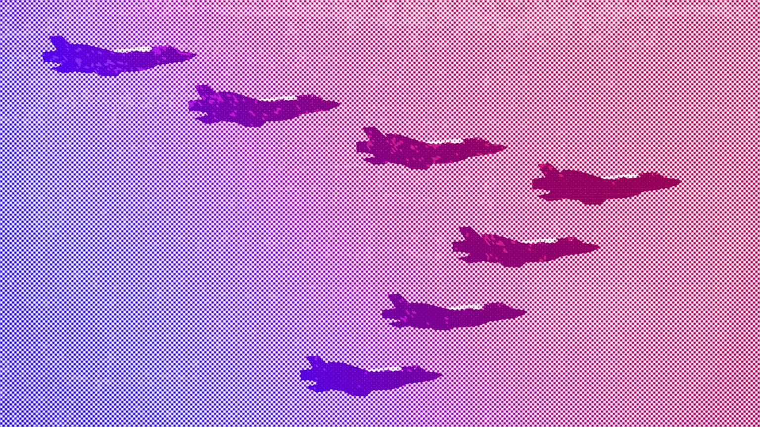 F-35 A Stealth fighter jets at the military base in Gyeryong-City, South Korea, September 2022