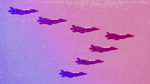 F-35 A Stealth fighter jets at the military base in Gyeryong-City, South Korea, September 2022
