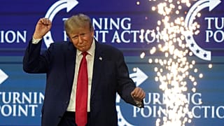 Donald Trump durante a conferência Turning Point Action, a 15 de julho