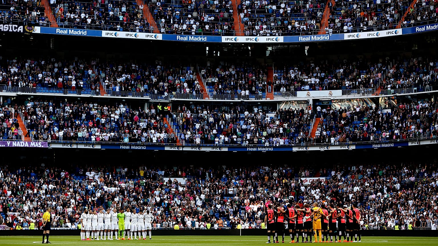 مباراة بين ريال مدريد والميريا في ملعب سانتياغو برنابيو في مدريد، إسبانيا، الأربعاء 29 أبريل 2015.