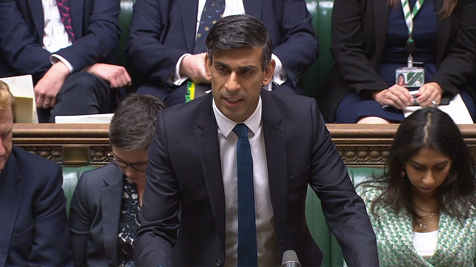 UK Prime Minister Rishi Sunak made the apology in the House of Commons. 