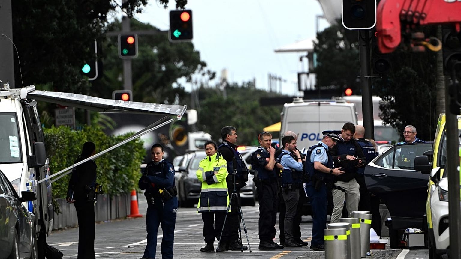 مكان وقوع الحادث في أوكلاند