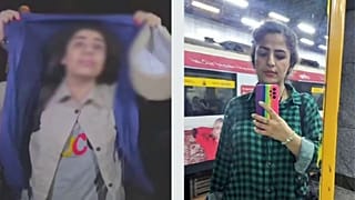لیلا ضیافر دختری که به خاطر حجاب اجباری بازداشت شد