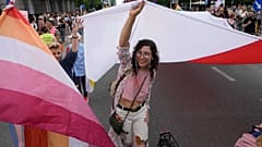 People take part in the yearly pride parade, known as the Equality Parade, in Warsaw, Poland. 17 June 2023